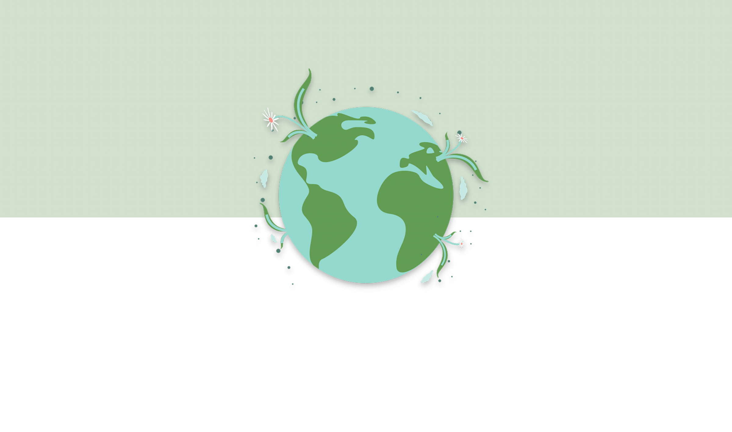 small steps to saving the planet earth graphic flowers