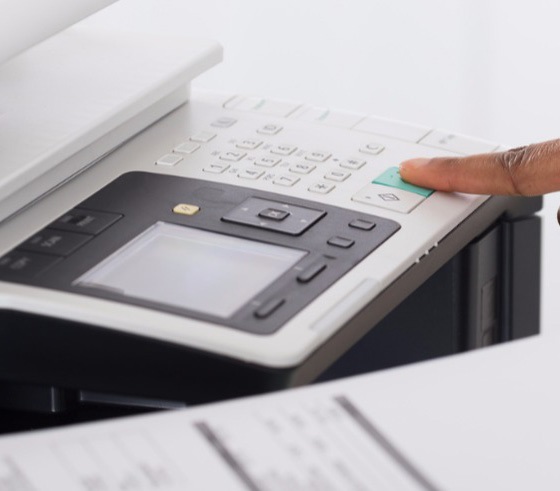 printer photocopier scanner machine console