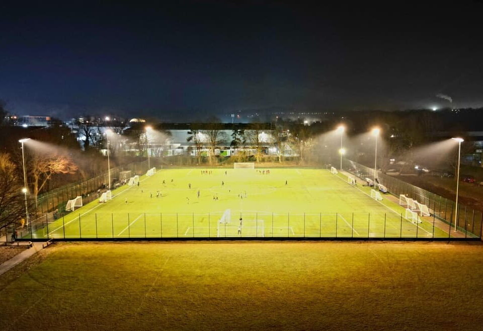 football field park at night