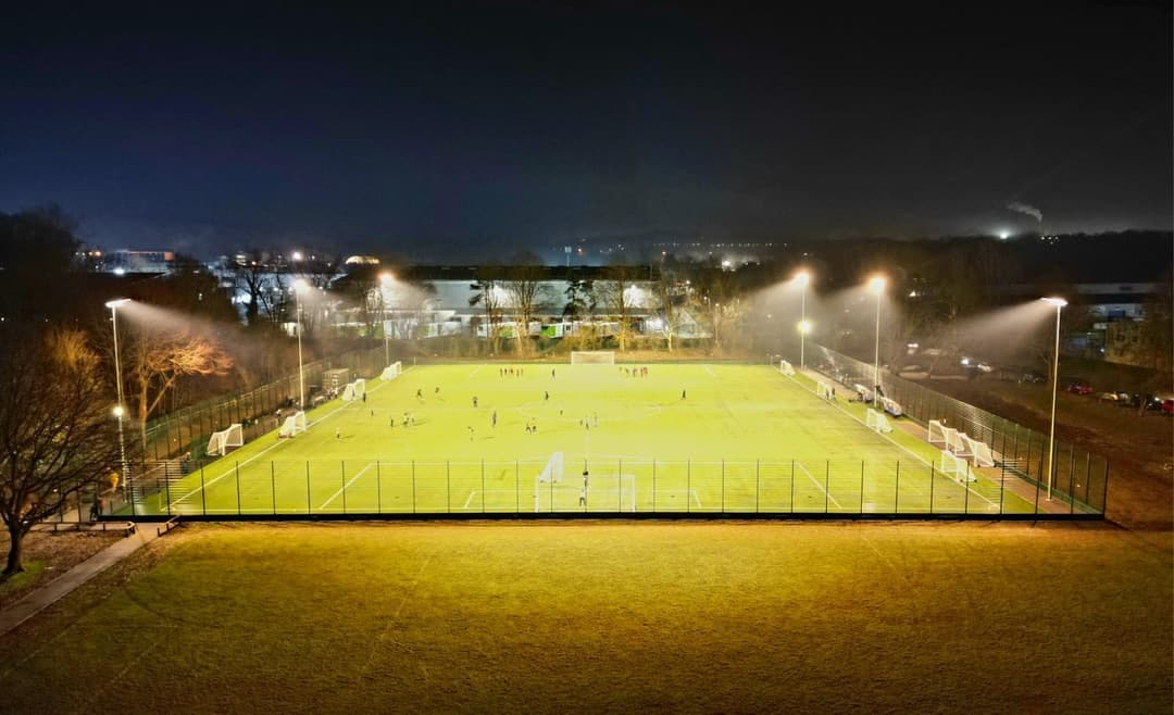 football field park at night