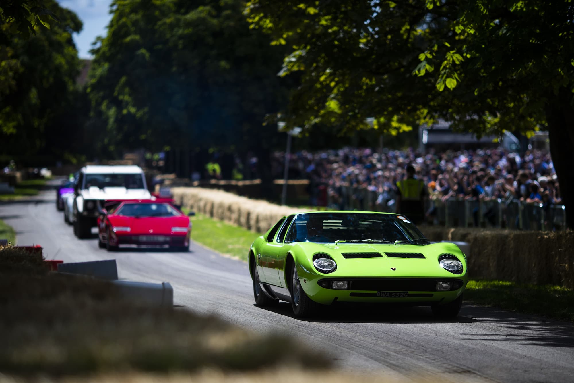 supercars showcase driving on chester avenue