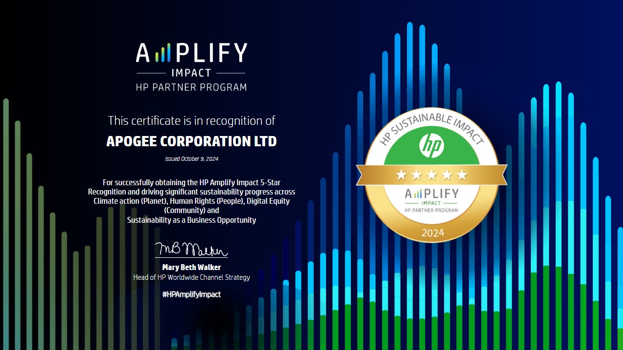 hp amplify impact certificate for apogee 2024