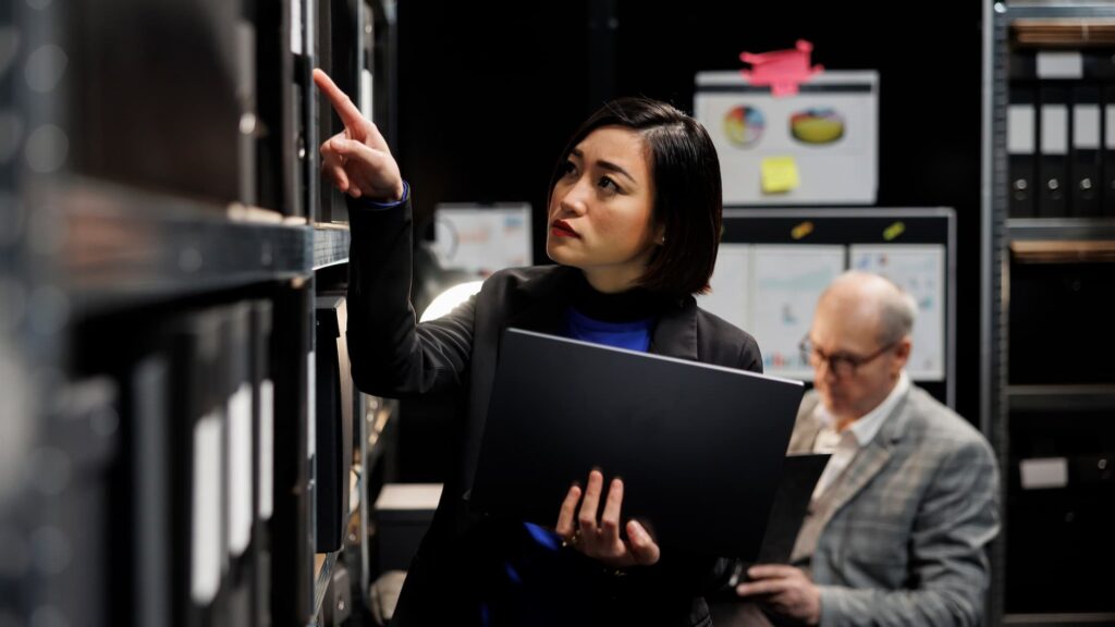 detective in archive office