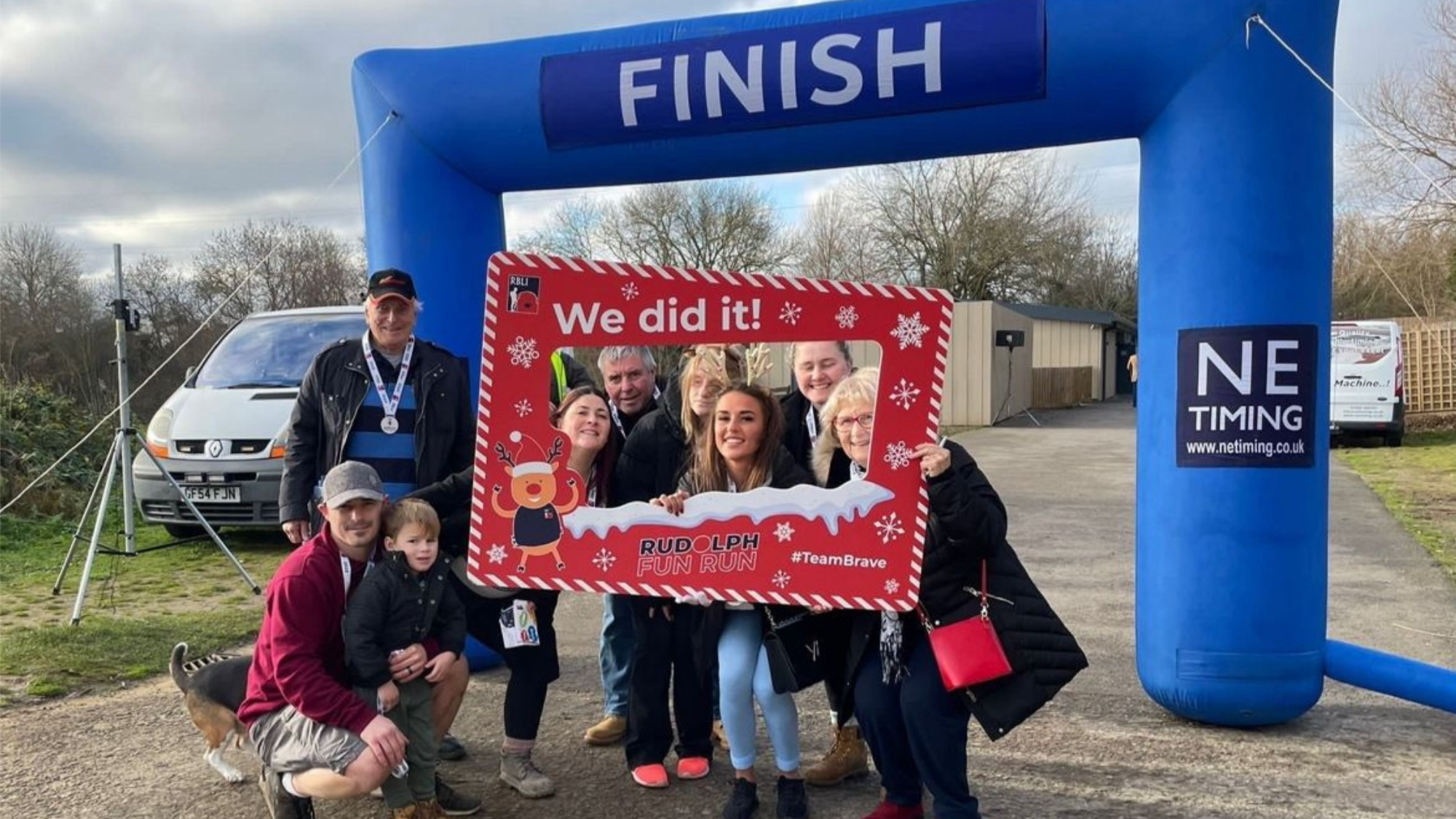 rbli rudolph fun run finish line