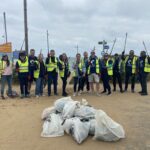 sam jackson leads beach clean at botany bay