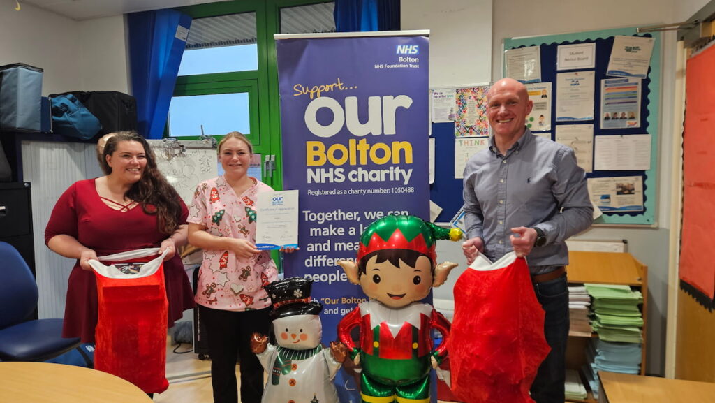 Bolton NHS charity Christmas holiday drive